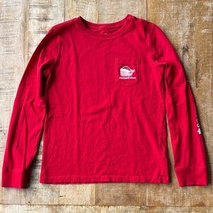 NWOT Vineyard Vines Girls Holiday Tee size S(7/8)